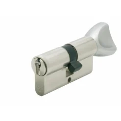 Cylindre V5 3111 à bouton s'entrouvrant sur variure UA 1001 - laiton nickelé VACHETTE