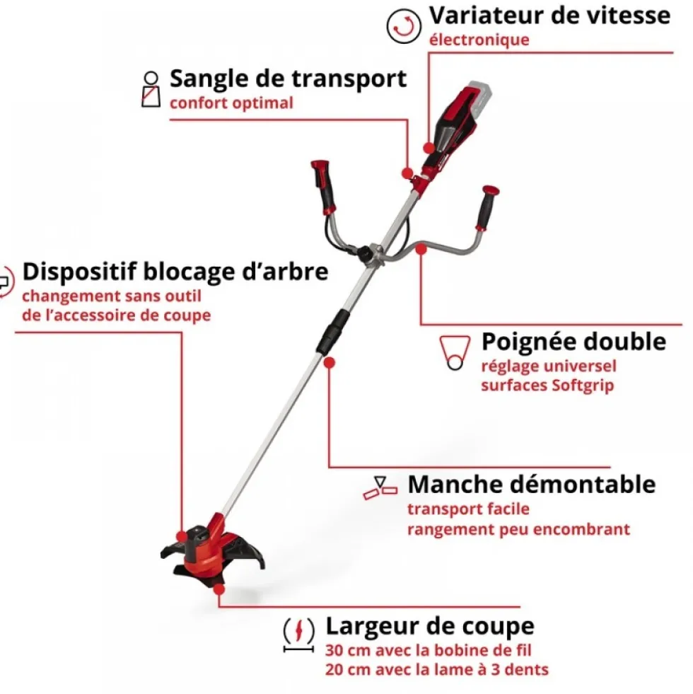 Débroussailleuse sans fil - AGILLO 18/100 - Solo - Power X-Change EINHELL
