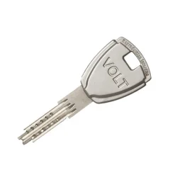 Demi-cylindre haute sécurité Volt en laiton nickelé 40 x 10 mm VACHETTE