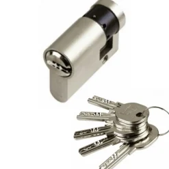 Demi cylindre - 30 x 10 mm - ISR6 - varié- laiton nickelé ISEO
