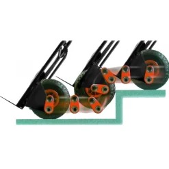 Diable charge lourde franchisseur d'obstacle 200 kg Rollax 946 G HAEMMERLIN