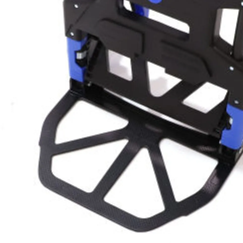 Diable pliant et chariot de transport 2 en 1 - bavette 25 cm pliable VISO
