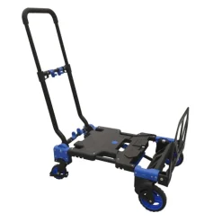 Diable pliant et chariot de transport 2 en 1 - bavette 25 cm pliable VISO