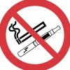 Disque adhésif - défense de fumer et de vapoter NOVAP