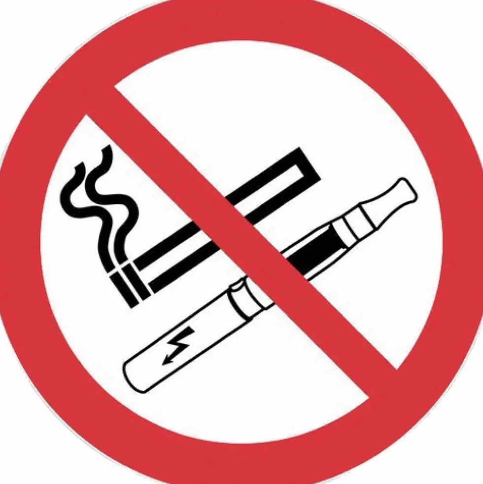 Disque adhésif - défense de fumer et de vapoter NOVAP