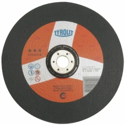 Disque à ébarber métaux 'PREMIUM'-moyeu déporté-Inox-Diam 125mm TYROLIT