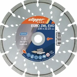 Disque diamant - jante segmenté - pour meuleuse - Euro ZML EVO NORTON