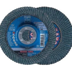 Disque à lamelles - Polifan Curve Steelox - pour acier et inox - par 10 PFERD