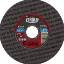 Disques à tronçonner- Premium moyeu plat - coupe inox - Diamètre 230mm TYROLIT