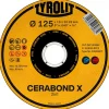 Disque à tronçonner CERABOND X 2en1 acier et inox - Ø125x22,23mm - x25 TYROLIT