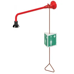 Douche de sécurité - alimentation murale apparente - 1 tête fixe PRESTO