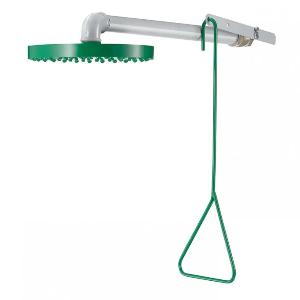 Douche de sécurité murale encastrée à commande manuelle DELABIE
