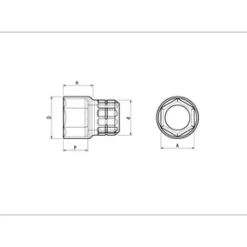 Douille courte isolée 3/8 6 pans SAM OUTILLAGE