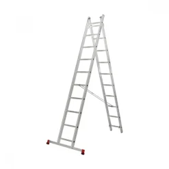 Echelle transformable 2 plans - 2x10 échelons - hauteur de travail 3,95m ESCALUX