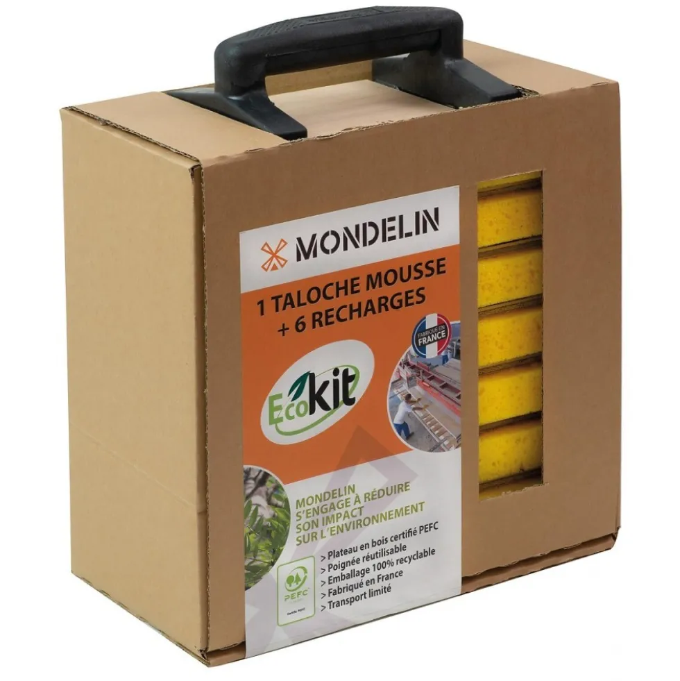 Ecokit taloche mousse 14 x 25 cm PEFC MONDELIN
