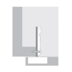 Embase charnière invisible - à cadre - réglage par excentrique - 8099 HETTICH