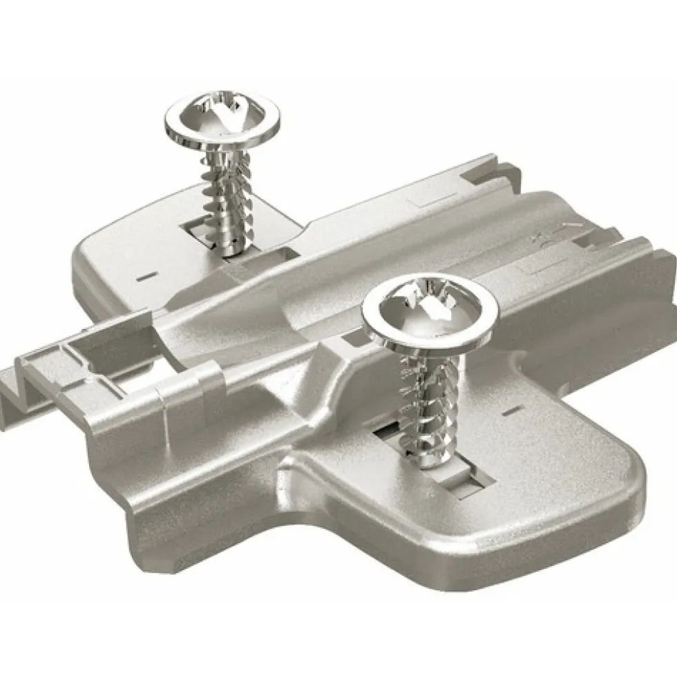 Embase cruciforme - pour montant central - Sensys et Intermat HETTICH
