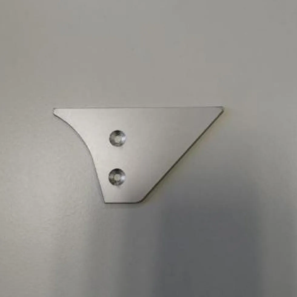 Embouts de finition pour profil porte-tablettes - paire - aluminium Quincadécor