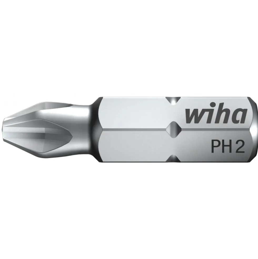 Embouts de vissage Phillips - standard - longueur 25mm - par 10 WIHA
