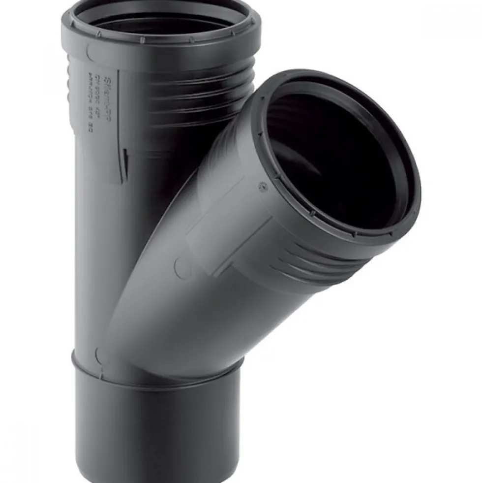 Embranchement Silent-PP - angle 45° - pour évacuation discrète GEBERIT