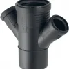 Embranchement 45° Silent-PP 2 départs diamètre 110-50-50 mm GEBERIT