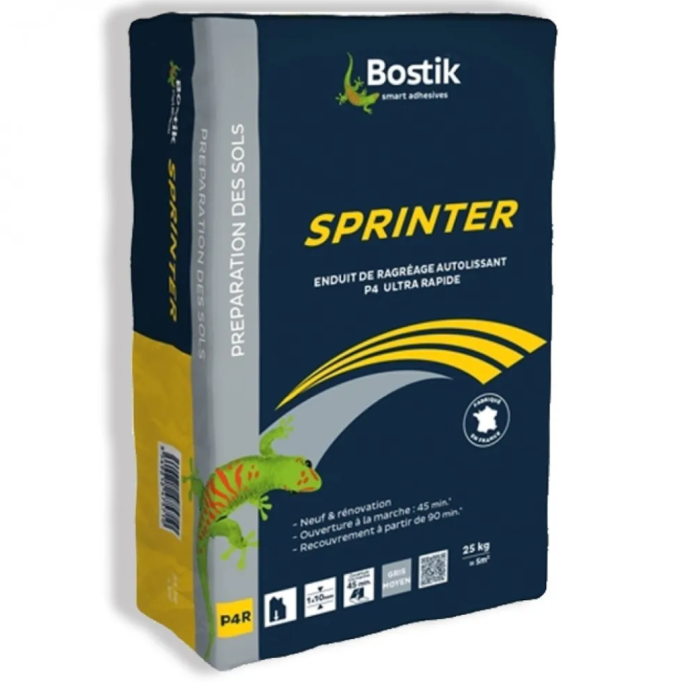 Enduit de ragréage - auto-lissant - 25 kg - SPRINTER BOSTIK