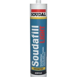 Enduit et mastic de rebouchage Soudafill Light en cartouche SOUDAL