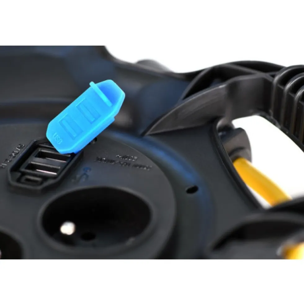 Enrouleur de câble - compact - 15m - 3G1,5 - 3 prises + USB - X-GUM BRENNENSTUHL