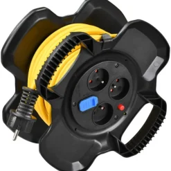 Enrouleur de câble - compact - 15m - 3G1,5 - 3 prises + USB - X-GUM BRENNENSTUHL