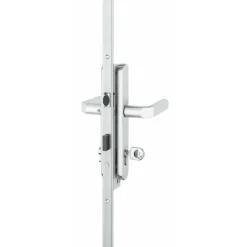 Ensemble béquille sur plaque - aluminium - pour serrure à larder A2P* ASSA ABLOY