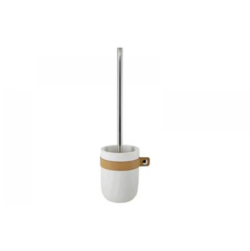 Ensemble brosse wc à poser - Blanc - Lio SPIRELLA