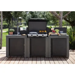 Ensemble cuisine Classic - 3 modules gris cargo ENO