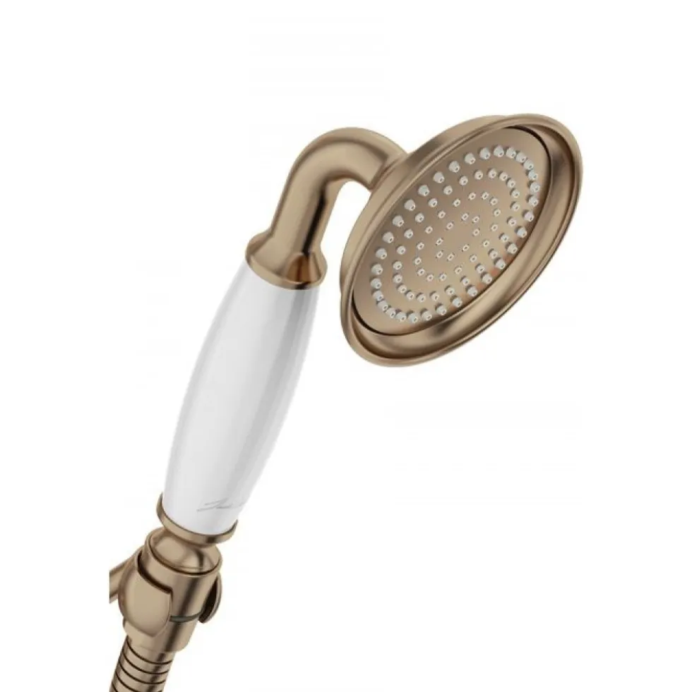 Ensemble de douche rétro avec barre et douchette - bronze - Louise JACOB DELAFON