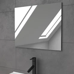 Ensemble meuble vasque salle de bains 60 cm - 2 tiroirs - gris - Lift AURLANE