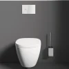 Ensemble porte-brosse et brosse WC - chromé et noir - IOM IDEAL STANDARD