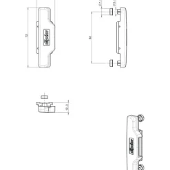 Entraîneur - pour oscillo-battant aluminium - polyamide FAPIM
