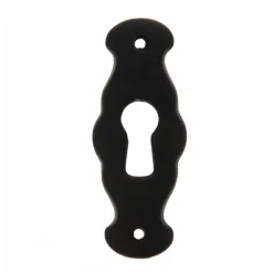 Entrée de clé pour serrure de meuble 1217 en zamak fer laqué noir CADAP