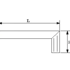 Equerre de précision avec lame en acier de longueur 400 mm 774-C-40 SAM OUTILLAGE