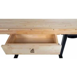 Etabli bois professionnel - hauteur réglable électroniquement 765 à 1220 mm HOLZMANN