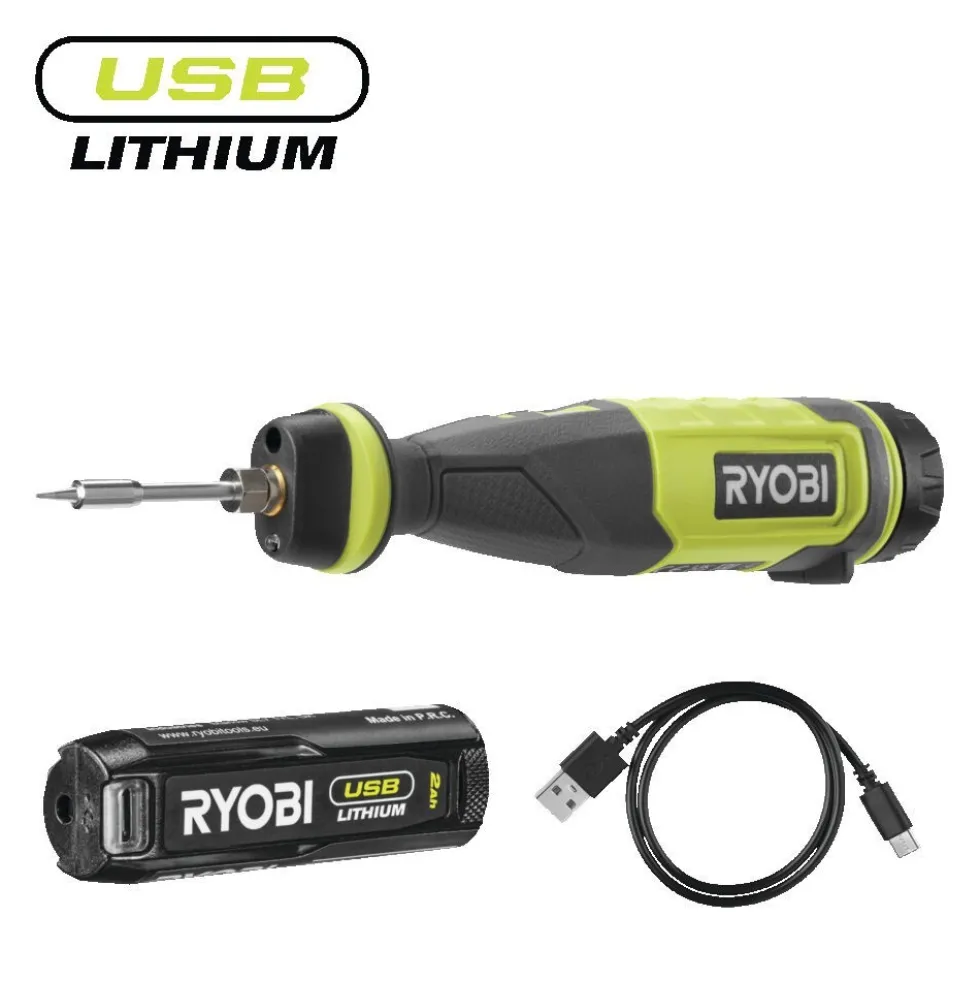 Fer à souder 4V USB Lithium (1x2.0Ah) - RSI4-120G RYOBI