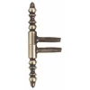 Fiche - portes bois - nœuds à vases - argent patiné - 13 mm BROS