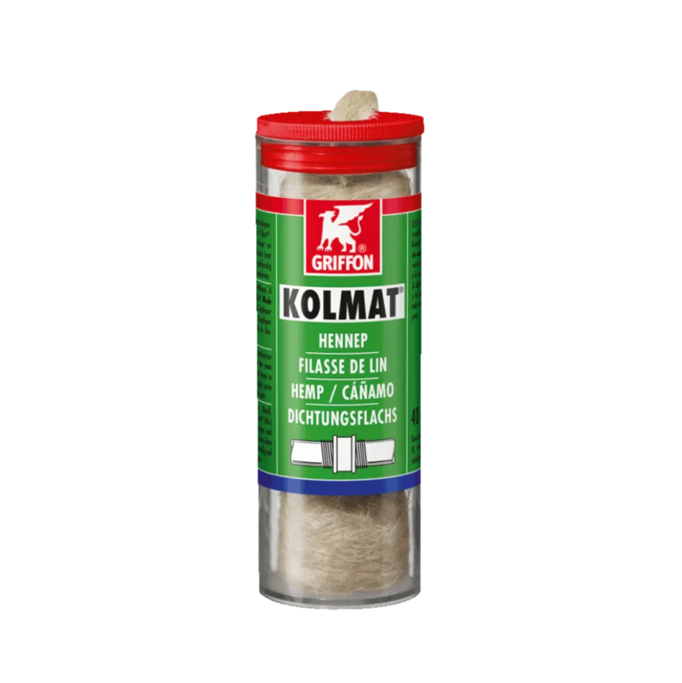 Filasse de lin en bobino - pour raccords filetés étanches - Kolmat GRIFFON