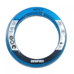 Fil rigide HO7V-U - 2,5 mm² - Bleu DEBFLEX