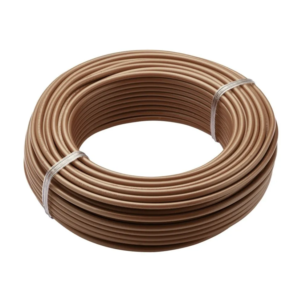 Fil rigide HO7V-U - 1,5 mm² - Marron DEBFLEX
