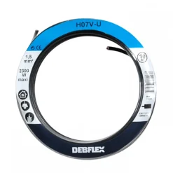 Fil rigide HO7V-U - 1,5 mm² - Noir DEBFLEX