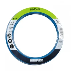 Fil souple HO7V-K - 1,5 mm² - 10 m - Bleu DEBFLEX