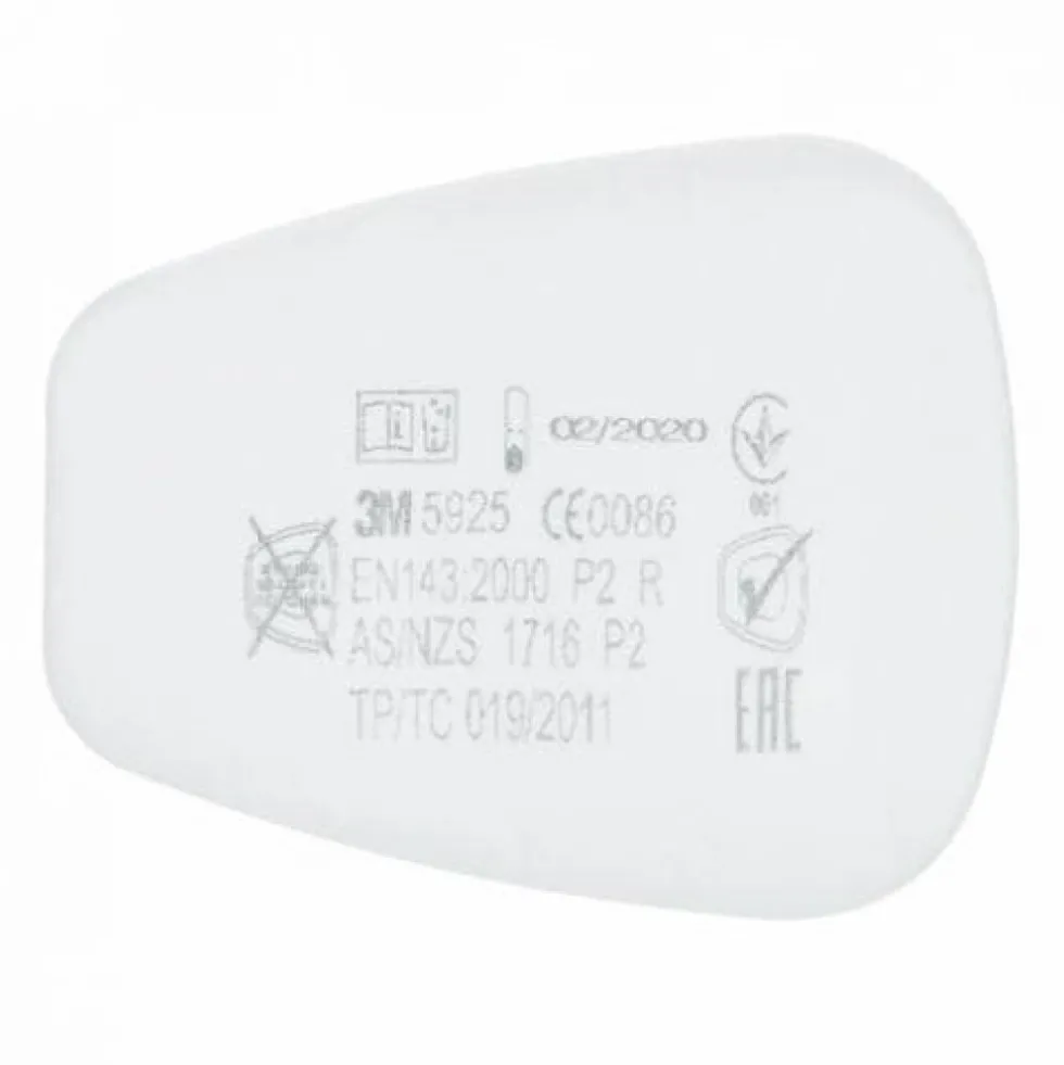 Filtres pour masque respiratoire - 5925 - P2 R 3M