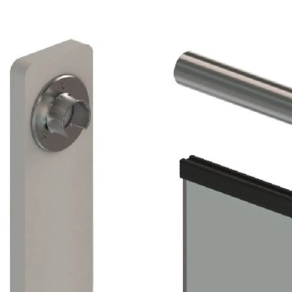 Fixation murale pour main courante - ronde - diamètre 42,2 mm - inox Design Production