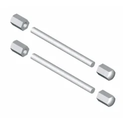 Fixations pour poignée aluminium sur porte standard - Aileron 6821 LA CROISÉE DS
