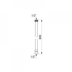 Flexible armé FF1/2'' - PVC blanc opaque DELABIE